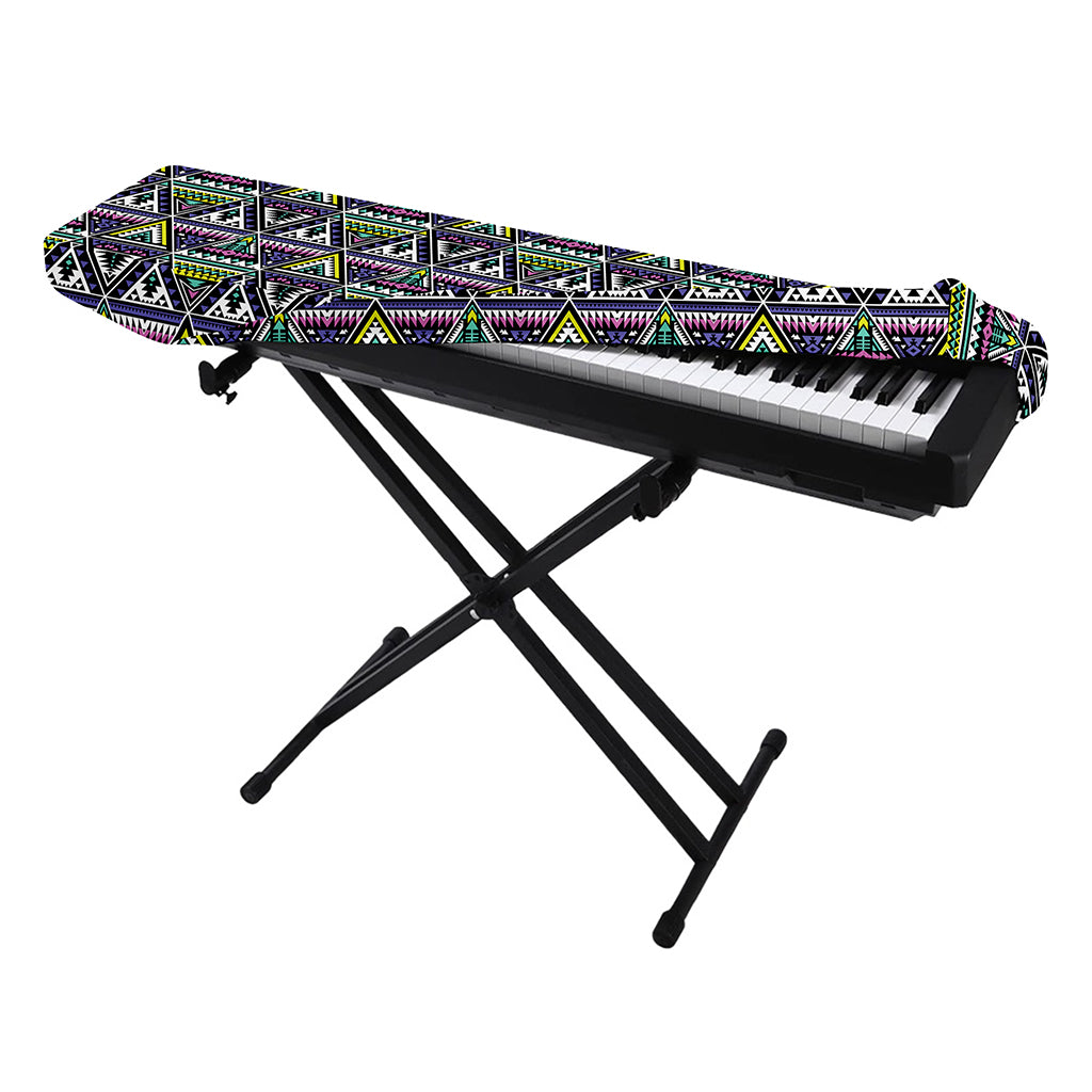 Colorful Geometric Native Navajo Print Piano Keyboard Cover