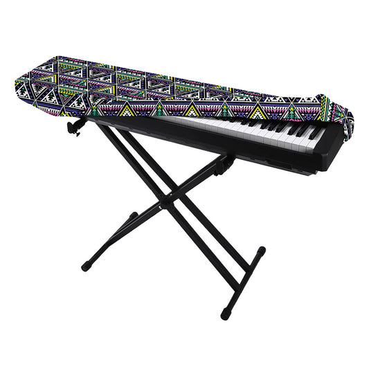Colorful Geometric Native Navajo Print Piano Keyboard Cover