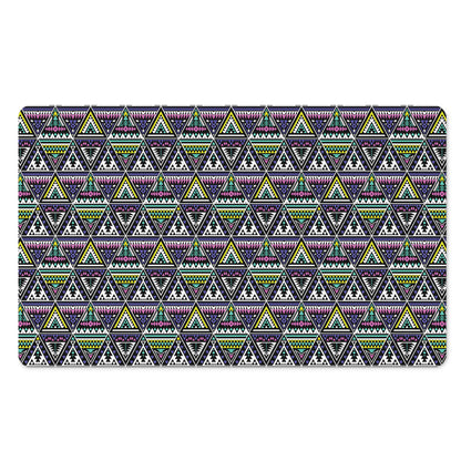 Colorful Geometric Native Navajo Print Polyester Doormat