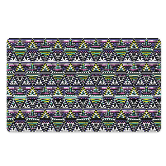 Colorful Geometric Native Navajo Print Polyester Doormat