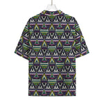 Colorful Geometric Native Navajo Print Rayon Hawaiian Shirt