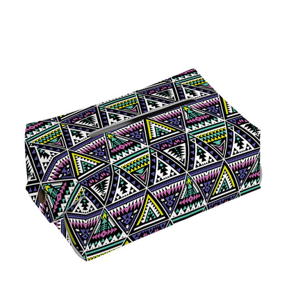 Colorful Geometric Native Navajo Print Rectangle Tissue Box Cover