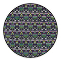 Colorful Geometric Native Navajo Print Round Floor Mat