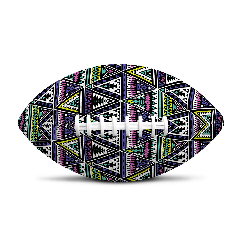 Colorful Geometric Native Navajo Print Rugby Ball