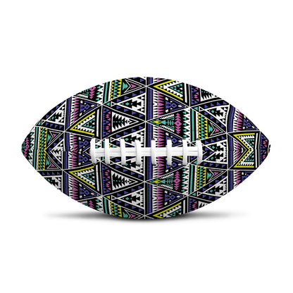 Colorful Geometric Native Navajo Print Rugby Ball