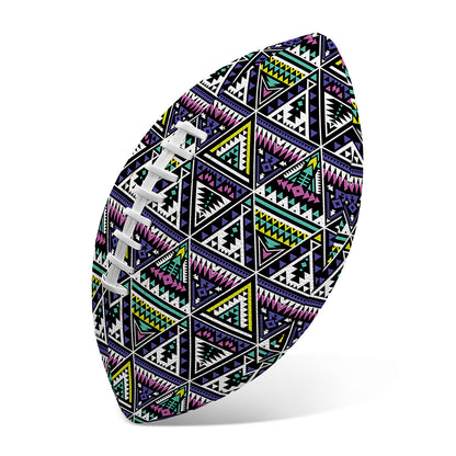 Colorful Geometric Native Navajo Print Rugby Ball