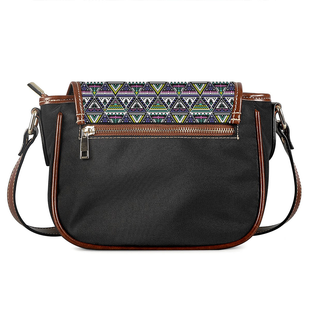 Colorful Geometric Native Navajo Print Saddle Bag