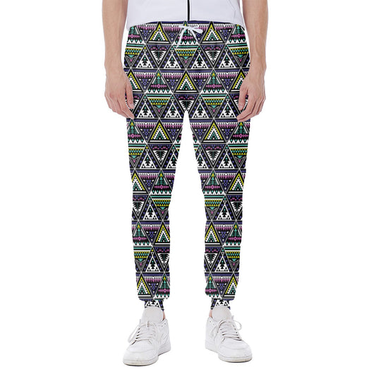 Colorful Geometric Native Navajo Print Scuba Joggers