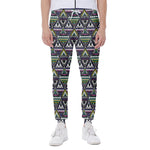 Colorful Geometric Native Navajo Print Scuba Joggers