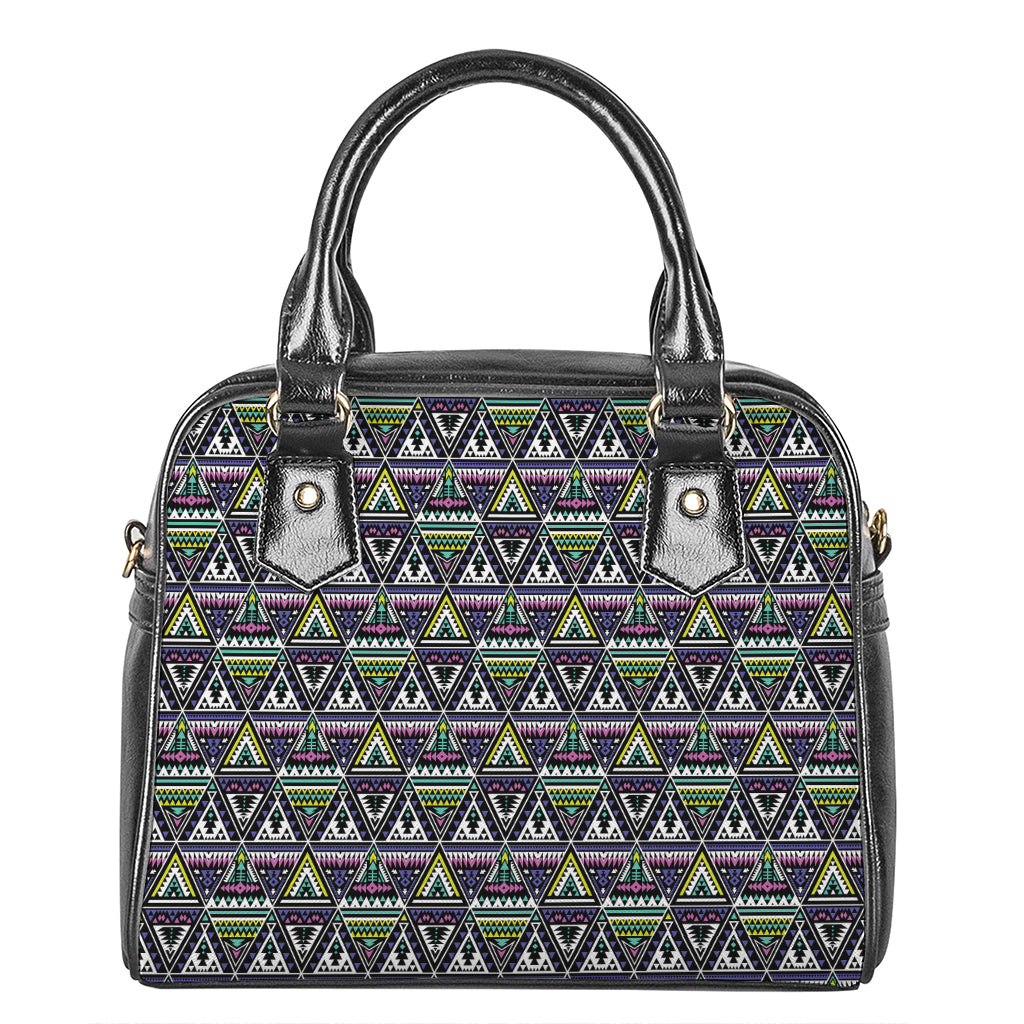 Colorful Geometric Native Navajo Print Shoulder Handbag