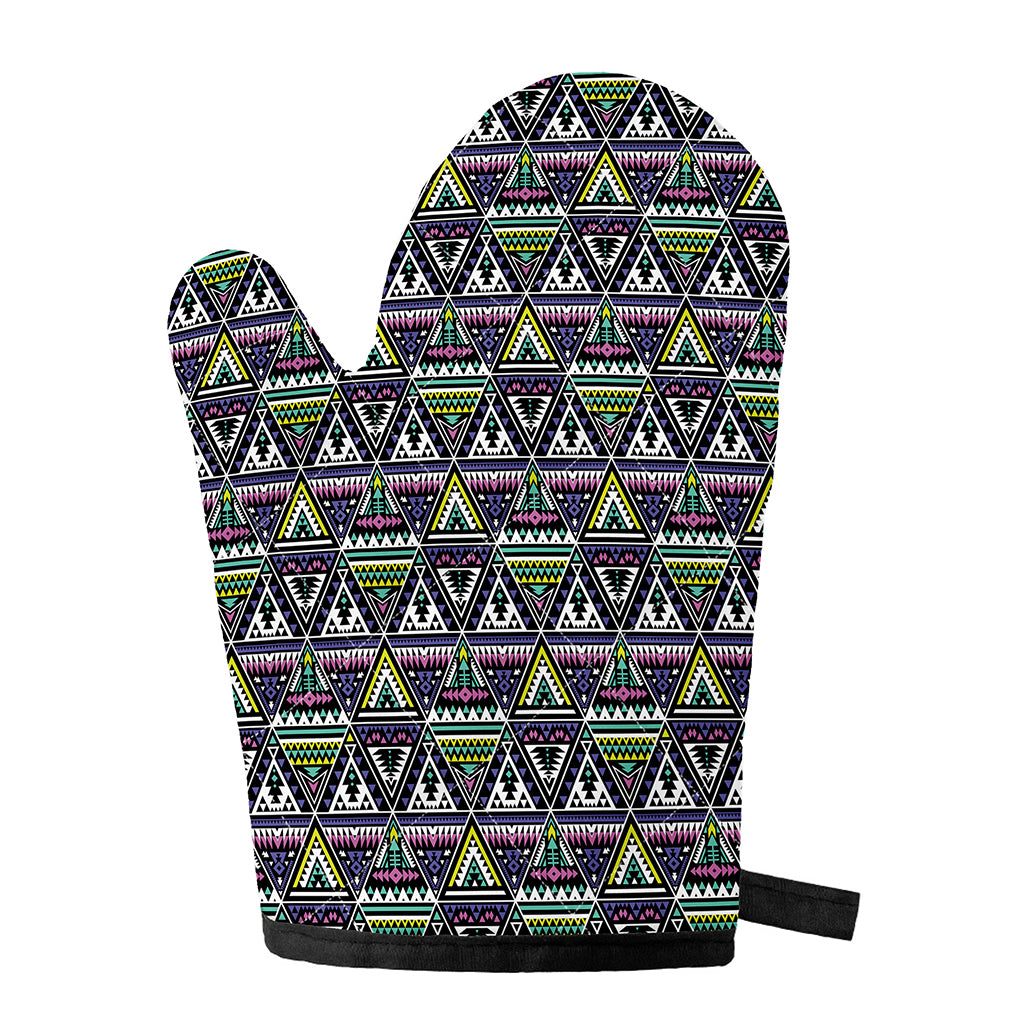 Colorful Geometric Native Navajo Print Single Oven Mitt