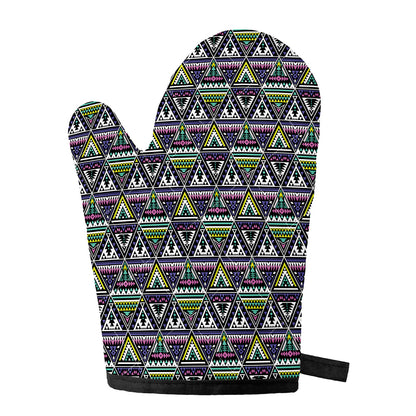 Colorful Geometric Native Navajo Print Single Oven Mitt