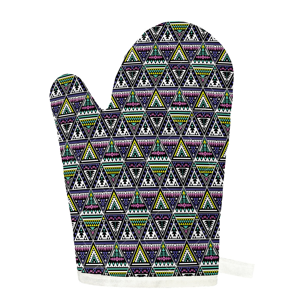 Colorful Geometric Native Navajo Print Single Oven Mitt