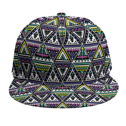 Colorful Geometric Native Navajo Print Snapback Cap