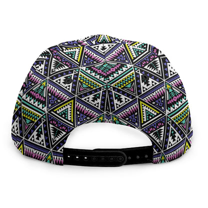 Colorful Geometric Native Navajo Print Snapback Cap