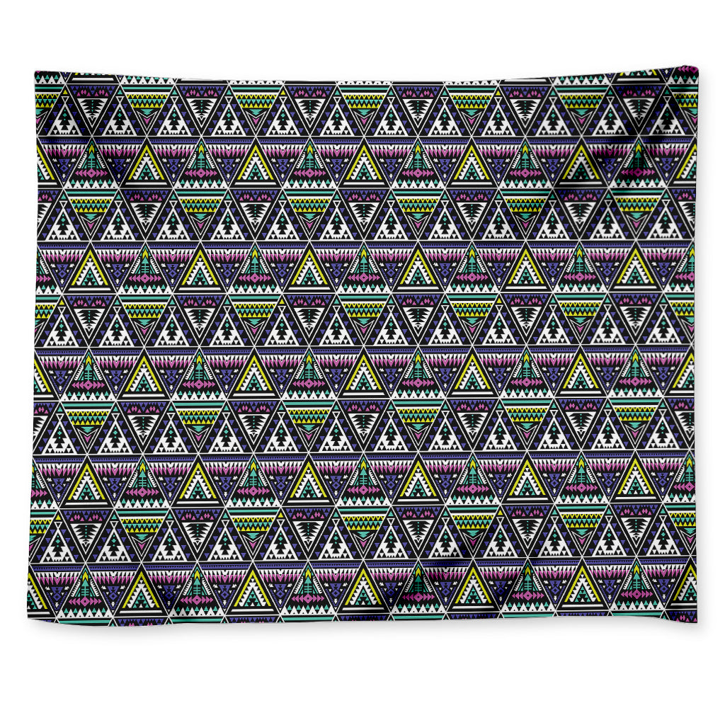 Colorful Geometric Native Navajo Print Tapestry