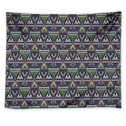 Colorful Geometric Native Navajo Print Tapestry
