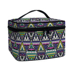 Colorful Geometric Native Navajo Print Travel Makeup Bag
