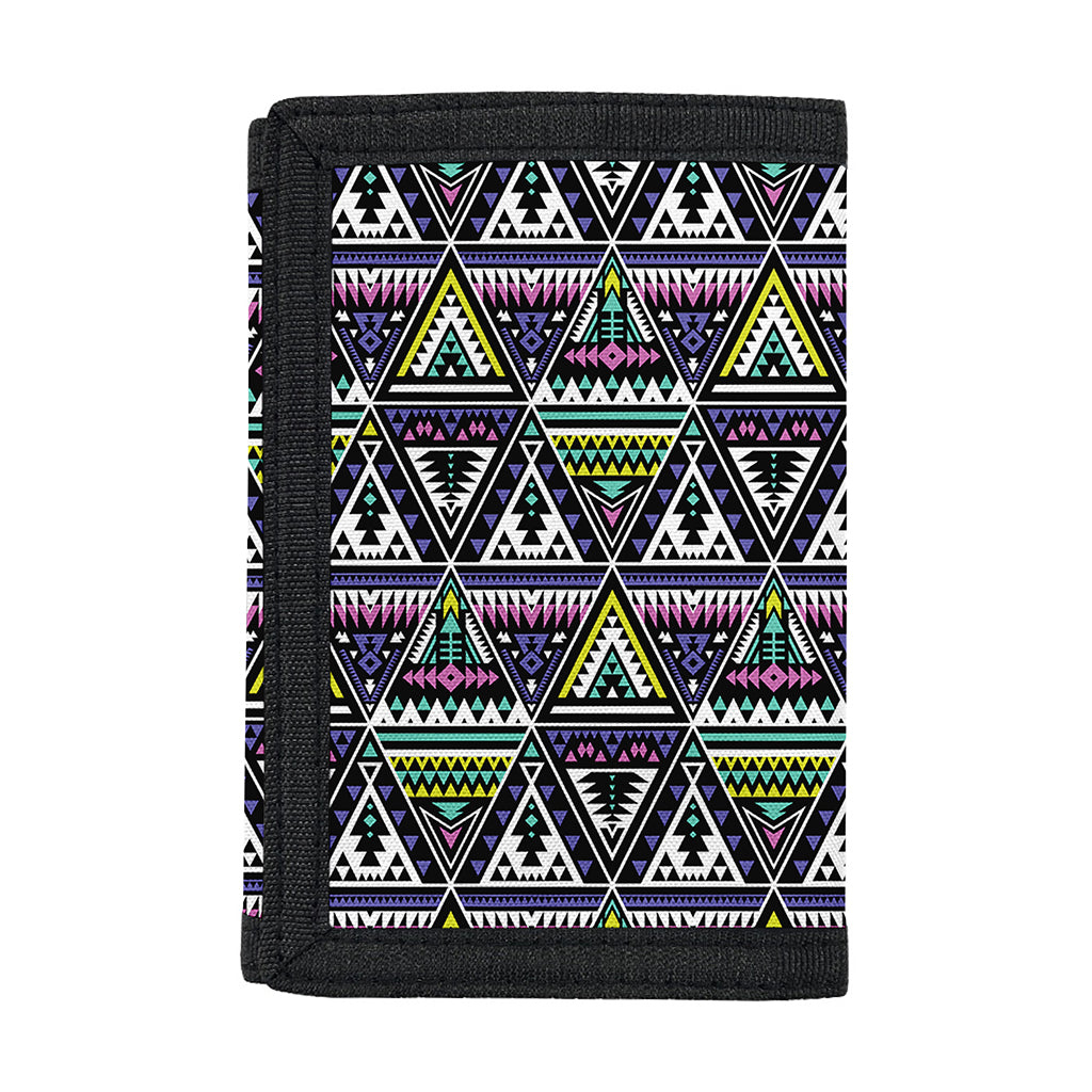 Colorful Geometric Native Navajo Print Trifold Wallet