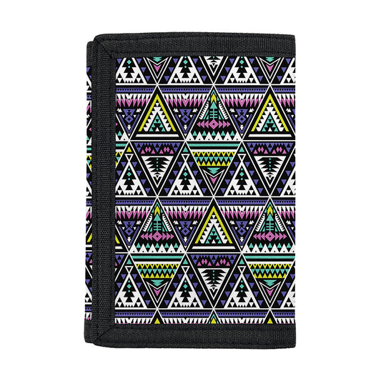 Colorful Geometric Native Navajo Print Trifold Wallet