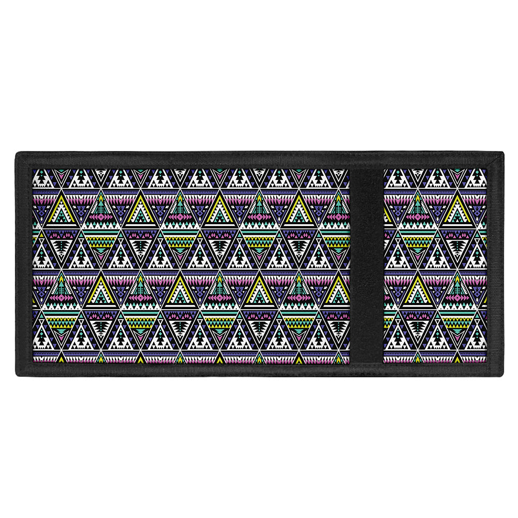 Colorful Geometric Native Navajo Print Trifold Wallet