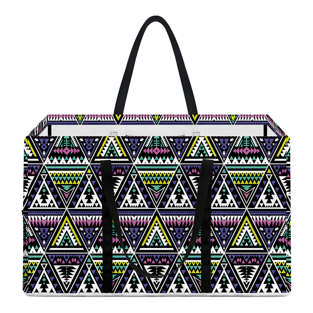 Colorful Geometric Native Navajo Print Utility Tote Bag