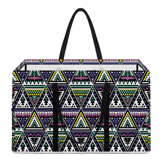 Colorful Geometric Native Navajo Print Utility Tote Bag
