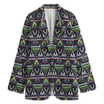 Colorful Geometric Native Navajo Print Women's Blazer