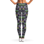 Colorful Geometric Native Navajo Print Women's Leggings