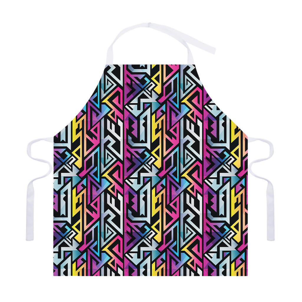 Colorful Geometric Tribal Pattern Print Adjustable Apron
