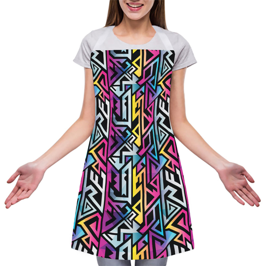 Colorful Geometric Tribal Pattern Print Adjustable Apron