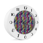 Colorful Geometric Tribal Pattern Print Alarm Clock