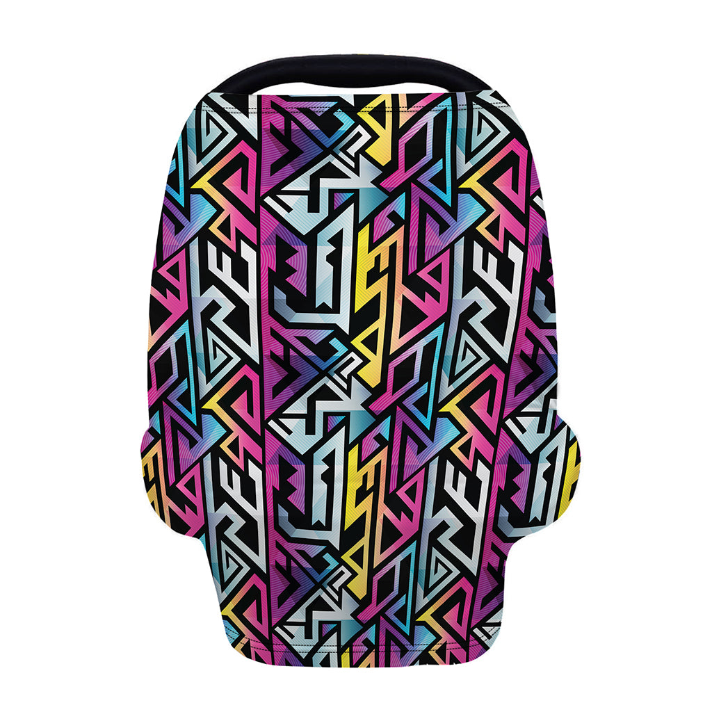 Colorful Geometric Tribal Pattern Print Baby Seat Cover