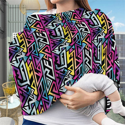 Colorful Geometric Tribal Pattern Print Baby Seat Cover