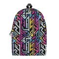 Colorful Geometric Tribal Pattern Print School Backpack