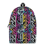 Colorful Geometric Tribal Pattern Print Backpack