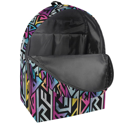 Colorful Geometric Tribal Pattern Print Backpack