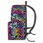 Colorful Geometric Tribal Pattern Print Backpack