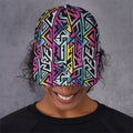 Colorful Geometric Tribal Pattern Print Baseball Cap