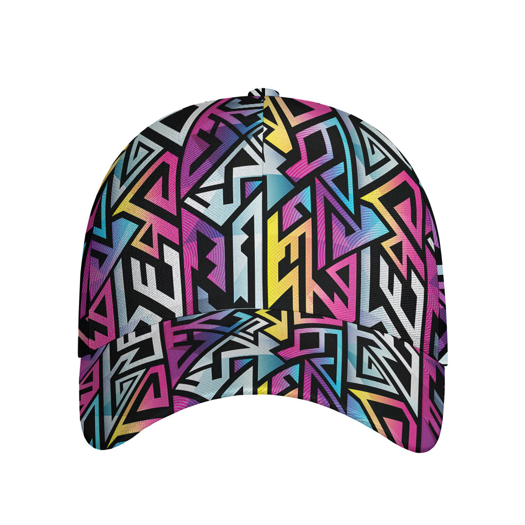 Colorful Geometric Tribal Pattern Print Baseball Cap