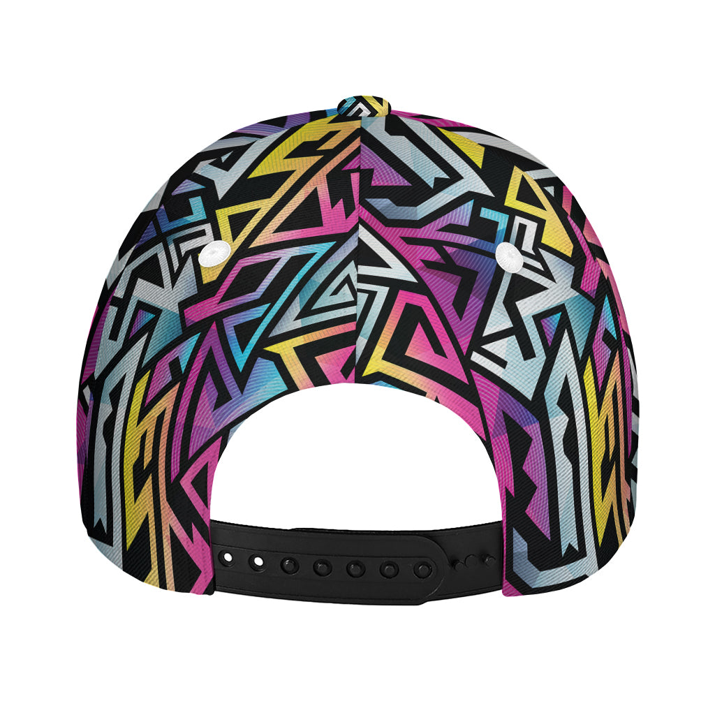 Colorful Geometric Tribal Pattern Print Baseball Cap