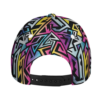 Colorful Geometric Tribal Pattern Print Baseball Cap