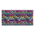 Colorful Geometric Tribal Pattern Print Beach Towel