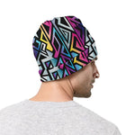 Colorful Geometric Tribal Pattern Print Beanie