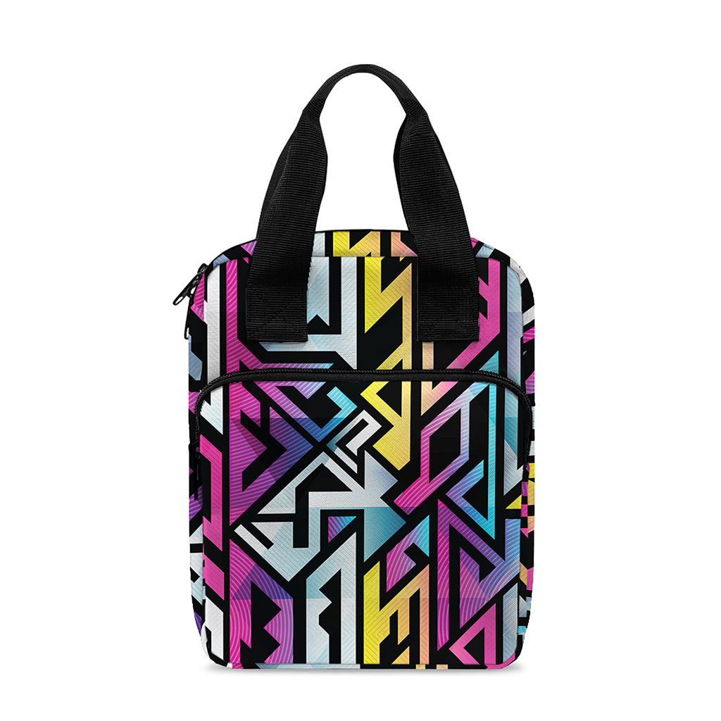 Colorful Geometric Tribal Pattern Print Bible Tote Bag