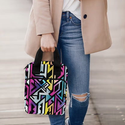 Colorful Geometric Tribal Pattern Print Bible Tote Bag