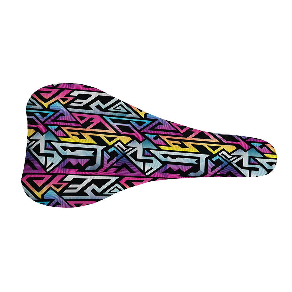 Colorful Geometric Tribal Pattern Print Bicycle Seat Cover