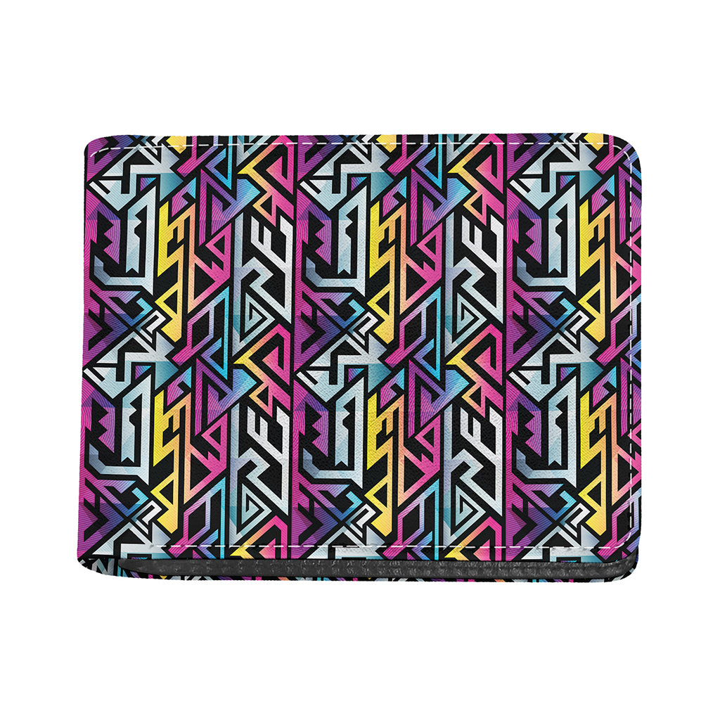 Colorful Geometric Tribal Pattern Print Bifold Wallet