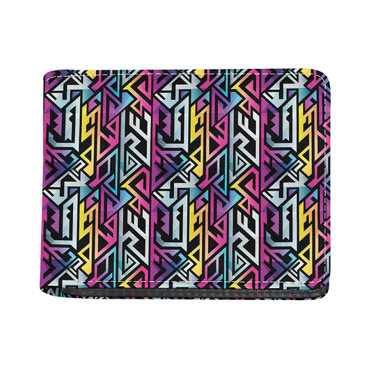Colorful Geometric Tribal Pattern Print Bifold Wallet