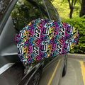 Colorful Geometric Tribal Pattern Print Car Side Mirror Covers